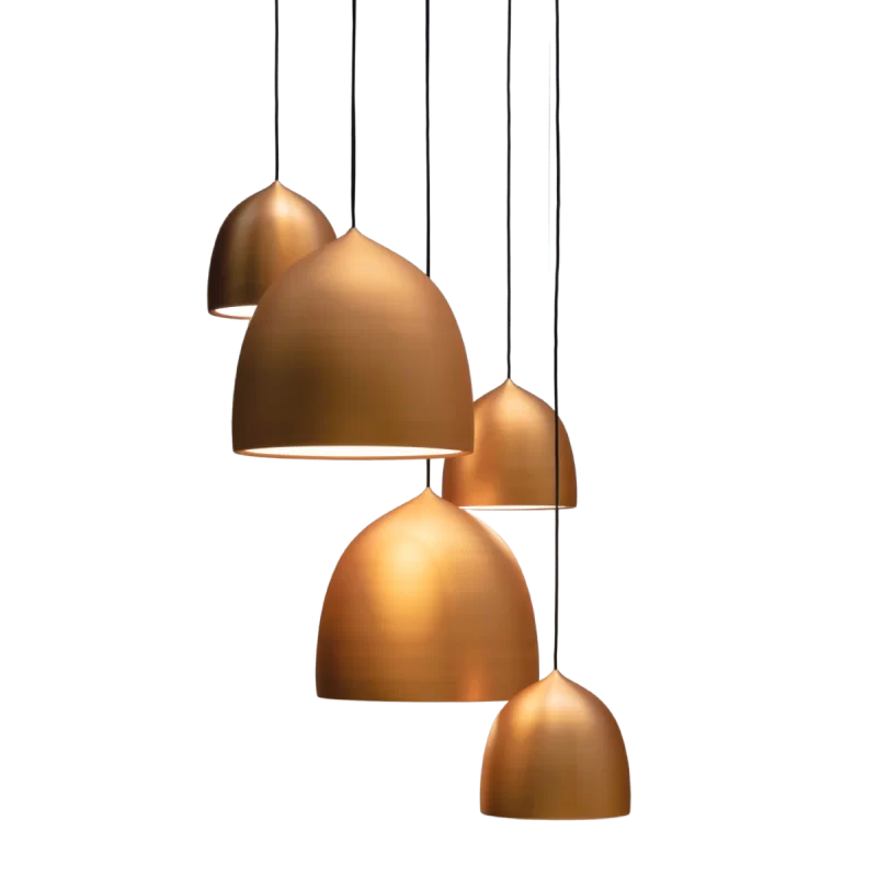 Metal hanging lamps